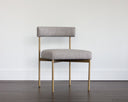 Antique Brass Arena Cement Dining Chairs set of 2 Seneca by Matho Sun, view 4