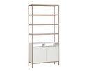 Large Champagne Gold Cream Bookcase Ambrose Modular by Matho Sun