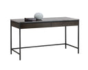 Black Grey Marble / Charcoal Grey Desk Stamos by Matho Sun