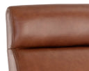 Brown Shalimar Tobacco Leather Office Chair Collin by Matho Sun, view 7