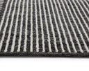 Black / White 5' X 8' Rug Serene Hand-Woven by Matho Sun, view 4