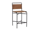 Cognac Leather Counter Stool Corrigan by Matho Sun