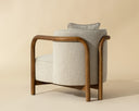 Dove Cream Lounge Chair Beatrice by Matho Sun, view 7