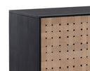 Large Suede Light Tan Leather Sideboard Omari by Matho Sun, view 6