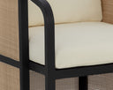 Charcoal Stinson Cream Dining Chair Palermo by Matho Sun, view 6
