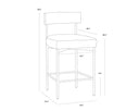 Black Polo Club Stone Counter Stool Seneca by Matho Sun, view 7