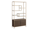 Gold Raw Umber Bookcase Stamos by Matho Sun, view 2