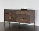 Antique Brass Dark Mango Dresser Jade by Matho Sun, view 4