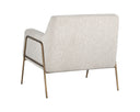 Dove Cream Lounge Chair Cybil by Matho Sun, view 4