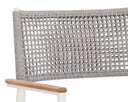 White Dining Armchairs set of 2 Nava Stackable by Matho Sun, view 7