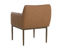 Milliken Cognac Dining Armchair Olea by Matho Sun, view 4