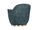 Nono Petrol Lounge Chair Casey Swivel by Matho Sun, view 4