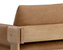 Ludlow Sesame Leather Lounge Chair Carmichael by Matho Sun, view 7
