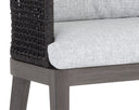 Smoke Grey Copacabana Marble Counter Stool Capri by Matho Sun, view 4