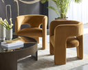 Meg Gold Lounge Chair Isidore by Matho Sun, view 5