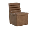 Copley Cognac Dining Chair Norm Wheeled by Matho Sun