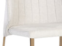Belfast Oatmeal Dining Chair Zayden by Matho Sun, view 5