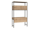 Rustic Oak Black Wall Desk Ambrose Modular by Matho Sun, view 4