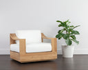Stinson White Lounge Chair Tahiti Swivel by Matho Sun, view 5
