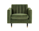 Moss Green Armchair Yosi by Matho Sun, view 2