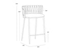 Belfast Heather Grey Counter Stool Sarai by Matho Sun, view 7