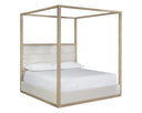 King Topaz Beige Bed Hoyos Canopy by Matho Sun