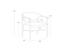 Bravo Black Lounge Chair Heloise by Matho Sun, view 6