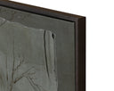 60" X 40" Dark Brown Floater Frame Green Nature Enchanted Forest by Matho Sun, view 2