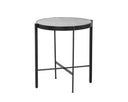 White Marble End Table Willem by Matho Sun, view 2