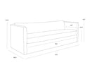 Danny Dusty Brown Sofa Leander by Matho Sun, view 6