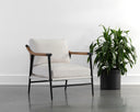Heather Ivory Tweed Armchair Meadow by Matho Sun, view 5