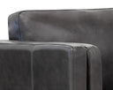 Brentwood Charcoal Leather Sofa Richmond by Matho Sun, view 6