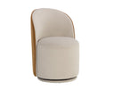 Meg Taupe / Meg Gold Dining Chair Cavoli Swivel by Matho Sun