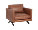 Shalimar Tobacco Leather Armchair Rogers by Matho Sun