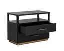 Black Nightstand Danette by Matho Sun, view 3