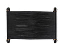 Black Leather Stool Riz by Matho Sun, view 3