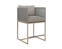 Natural Palazzo Taupe Counter Stool Crete by Matho Sun