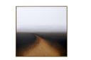 48" X 48" Gold Floater Frame Landscape Autumn Silence by Matho Sun