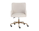 Beige Linen Office Chair Franklin by Matho Sun, view 2