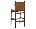 Nubuck Caramel Leather Barstool Argus by Matho Sun, view 4