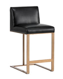 Antique Brass Cantina Black Counter Stool Dean by Matho Sun