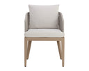 Drift Brown Palazzo Cream Dining Armchair Capri by Matho Sun, view 2