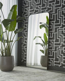Black Floor Mirror Calabasas by Matho Sun, view 3