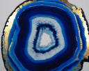 48" X 48" Gold Frame Nature Blue Agate by Matho Sun, view 3
