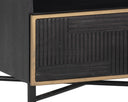 Brass Dark Brown Nightstand Markwood by Matho Sun, view 4