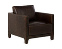 Chocolate Leather Lounge Chair Rodney by Matho Sun