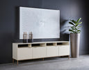 Champagne Gold Cream Storage Cabinet Ambrose Modular by Matho Sun, view 4