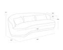 Dove Cream Sofa Soraya by Matho Sun, view 8