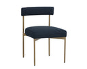 Antique Brass Arena Navy Dining Chairs set of 2 Seneca by Matho Sun