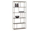 Large Antique Brass Bookcase Eiffel by Matho Sun